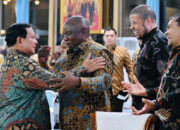 Momen Presiden Matamela dan Prabowo Kenakan Batik Indonesia
