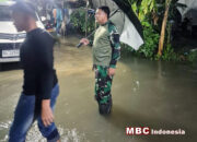 Danrem Berjibaku Tengah Malam Cek Asrama TNI Lhokseumawe Terendam Banjir