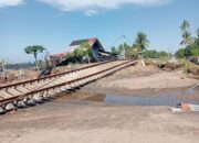 Rel Kereta Api Perintis Aceh Amblas Sedalam 1,5 Meter