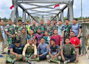 TNI Sukses Rampungkan Jembatan Bailey Teupin Reudep Aceh