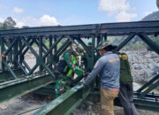 TNI AD Percepatan Pembangunan Jembatan Bailey Aceh Tengah