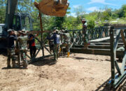 TNI Targetkan Jembatan Bailey di Linge Rampung April Ini